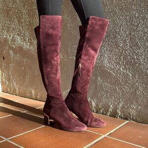 SIZE 9.5 / DKNY / Plum Merlot / Over the knee boots
